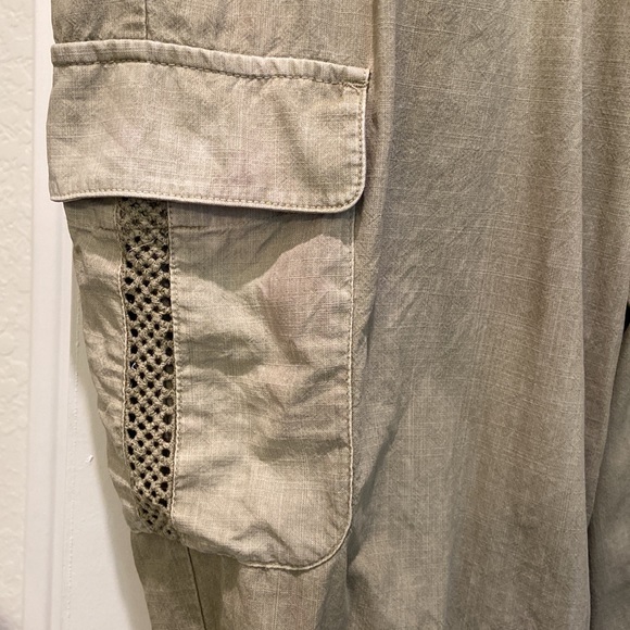 Anthropologie - Cloth & Stone - Vintage Olive Cropped Joggers - Picture 8 of 9